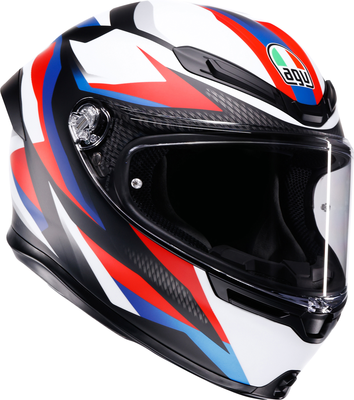 AGV K6 S Helmet - Timewarp - Matte Black/Red/Blue