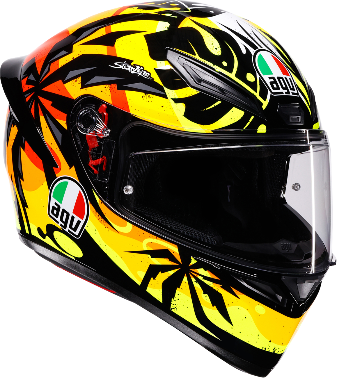 AGV K1 S Tropicrush Helmet - Black/Orange