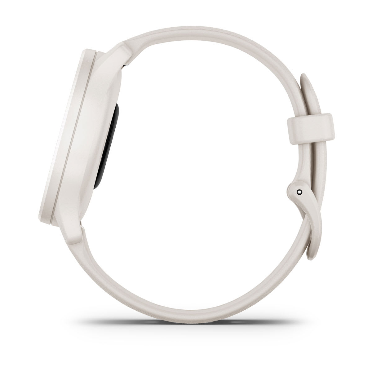 Garmin vívomove Sport – Ivory Case and Silicone Band with Peach Gold Accents – product view (010-02566-01)