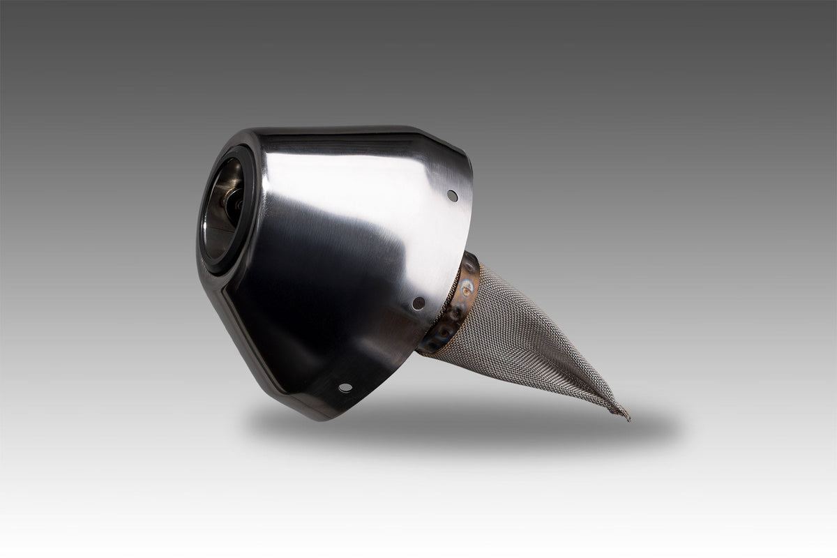 Yoshimura DS4 SS END CAP ASSY W/TEC-SD12 (DS4-EC-SSK)