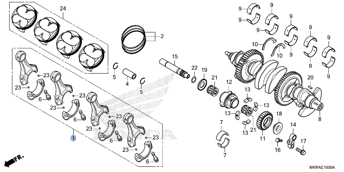 Honda OEM part 06130-MKR-DH0