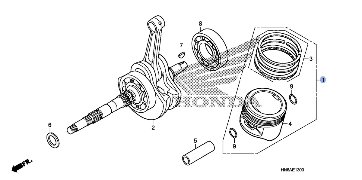Honda OEM part 06133-HM8-A40