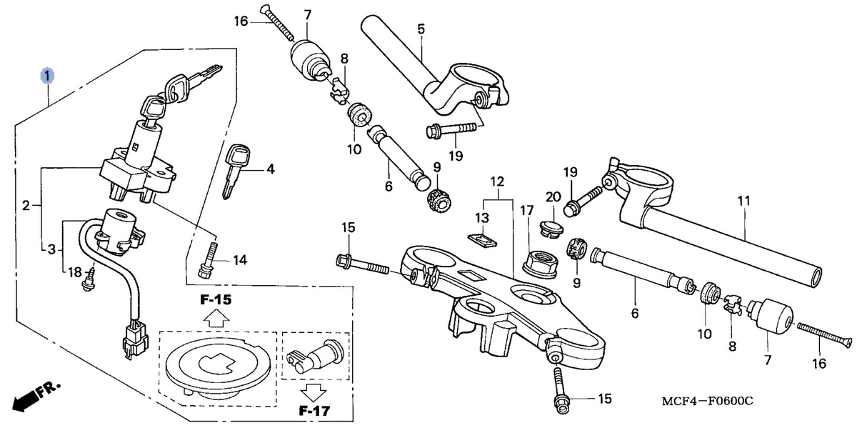 Honda OEM part 06350-MCF-505