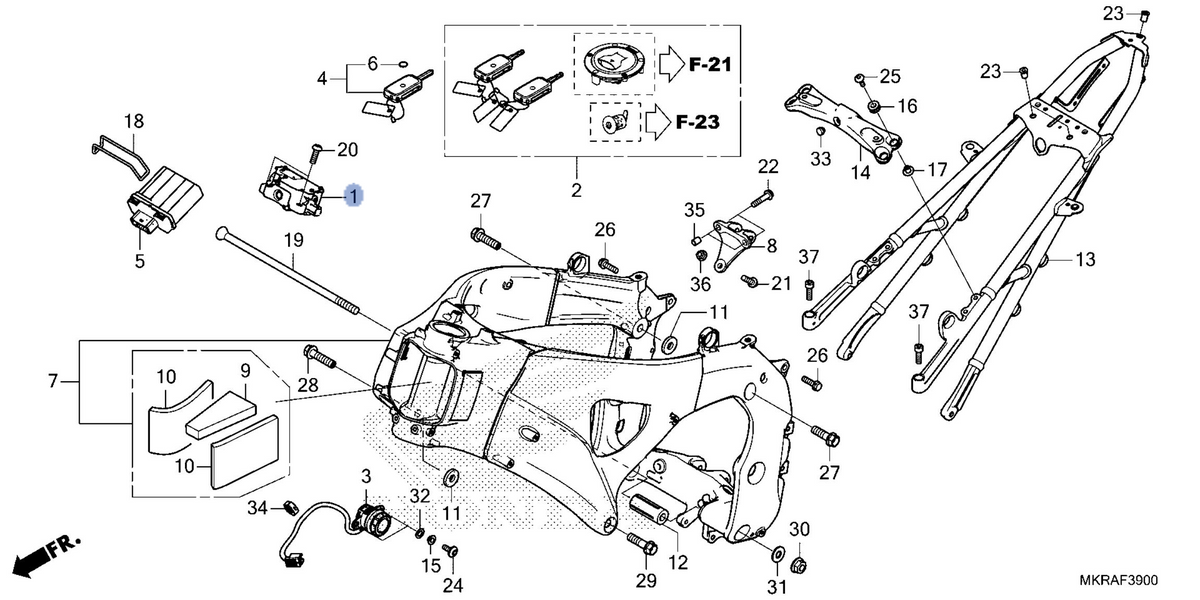 Honda OEM part 06351-MKR-DH3
