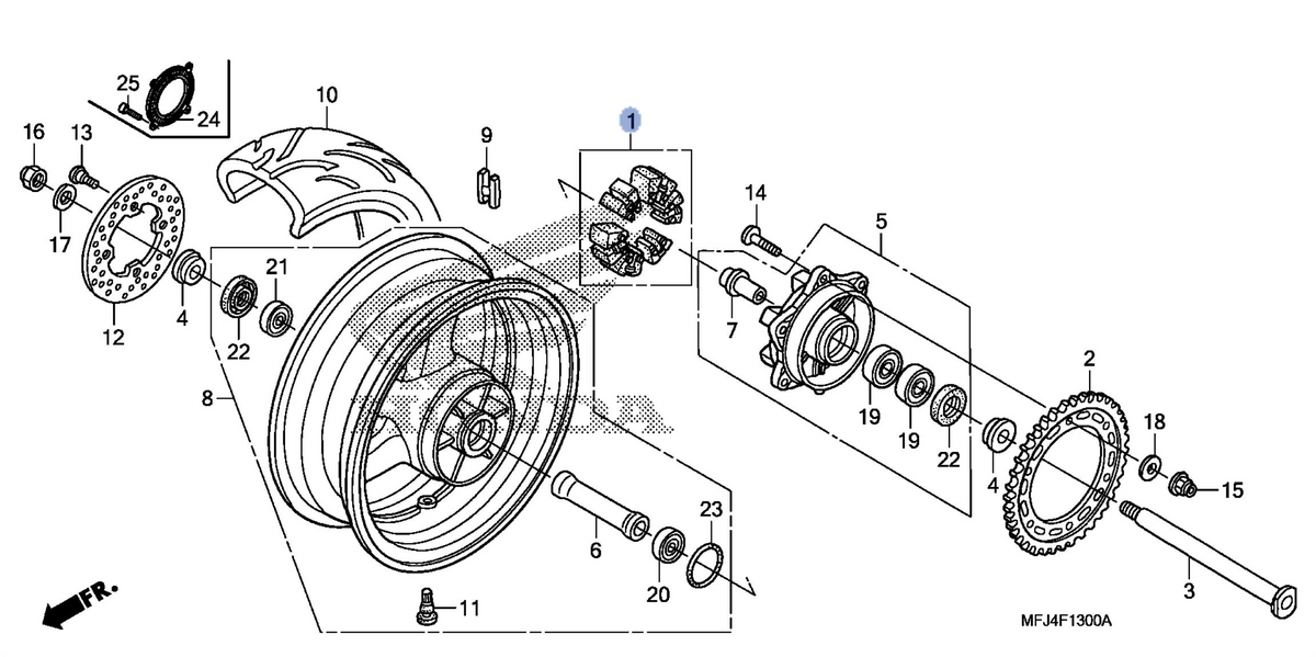 Honda OEM part 06410-MFJ-D00
