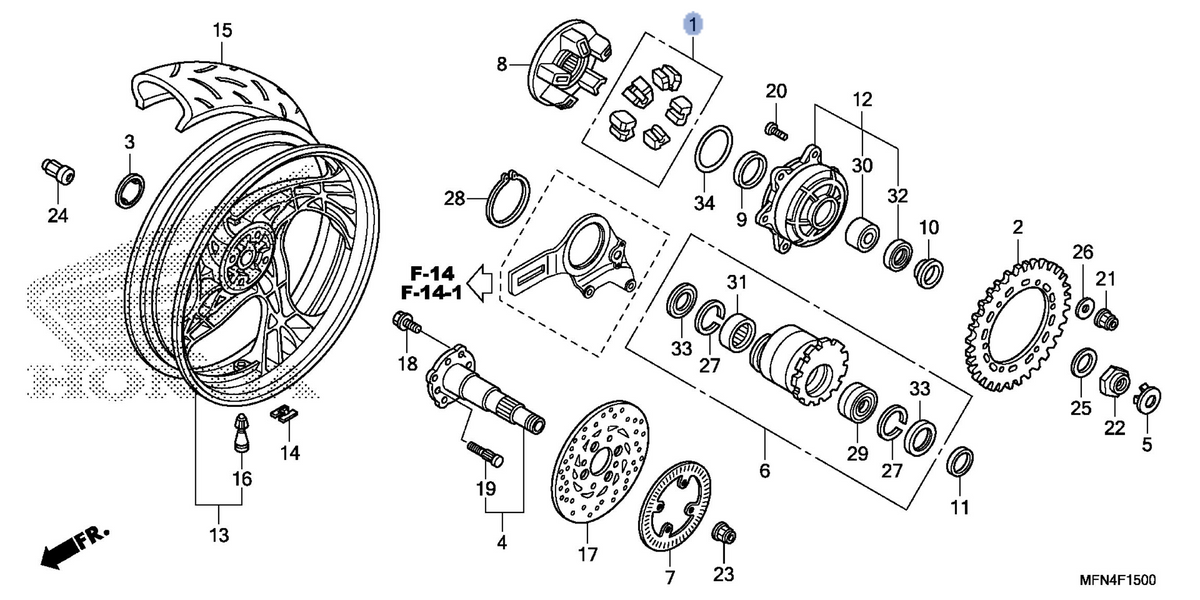 Honda OEM part 06410-MFN-D00