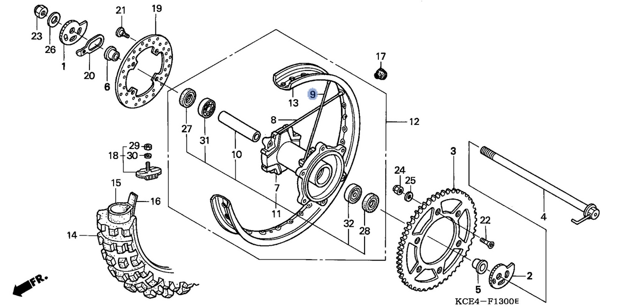 Honda OEM part 06421-KCE-650