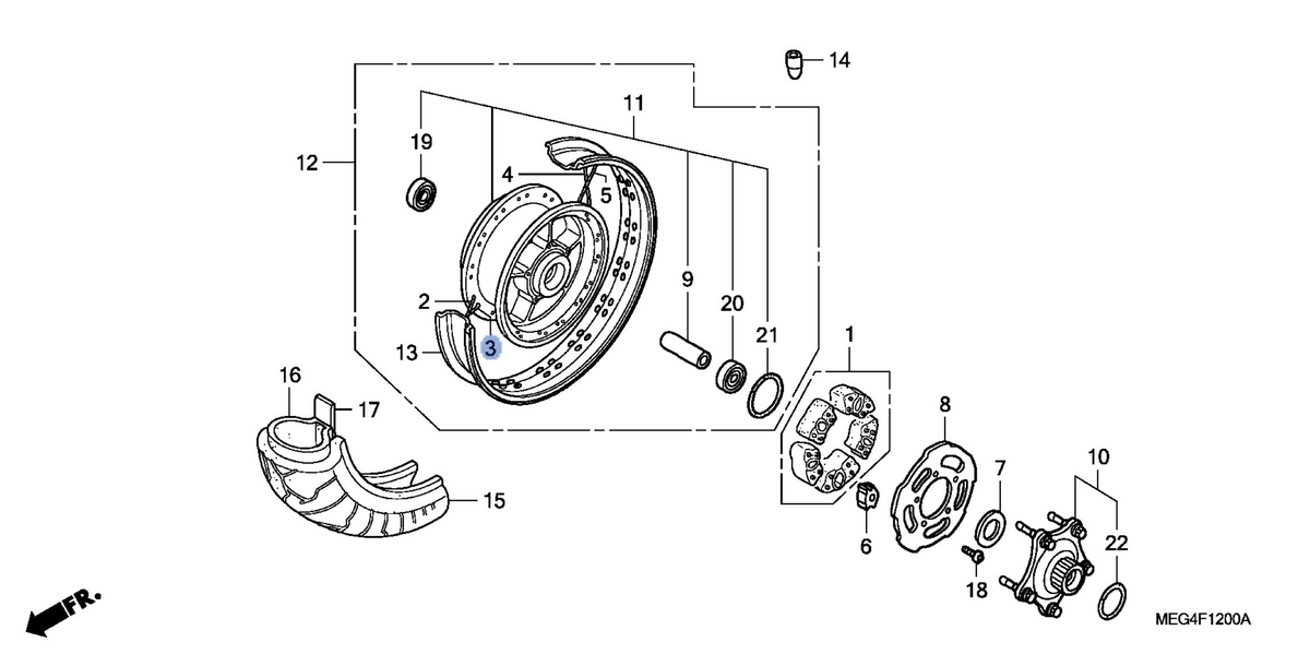 Honda OEM part 06421-MEG-000