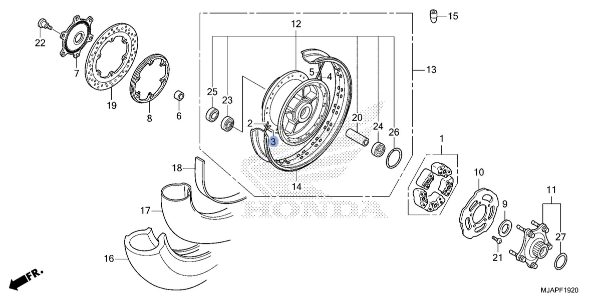 Honda OEM part 06421-MEG-H10