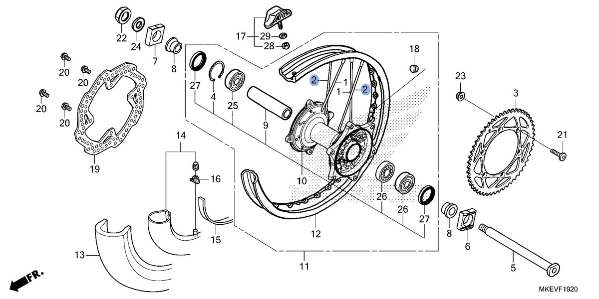 Honda OEM part 06421-MKE-B50