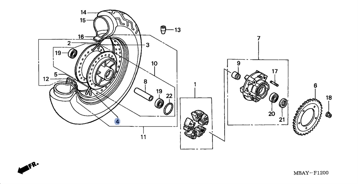 Honda OEM part 06422-MBA-000