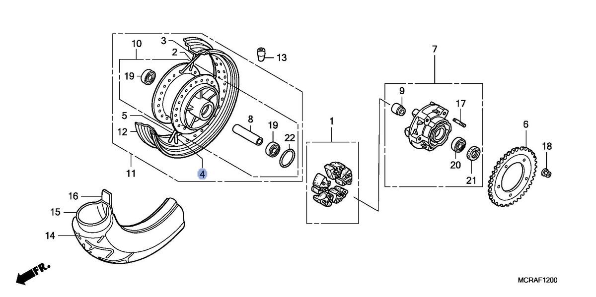 Honda OEM part 06422-MCL-000