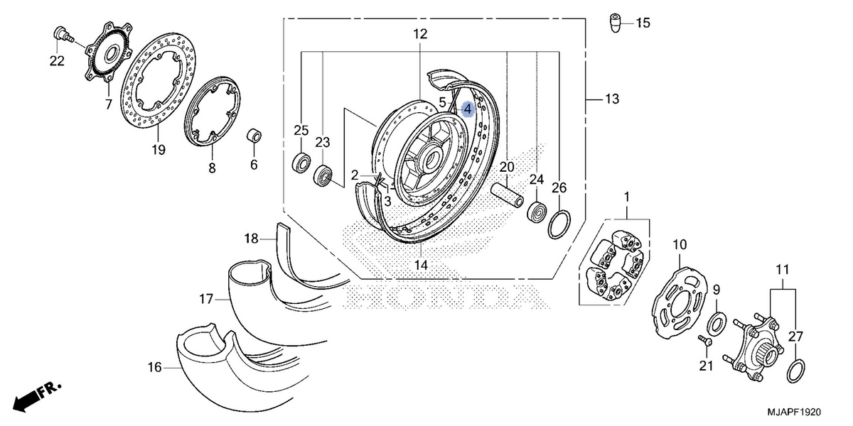 Honda OEM part 06422-MEG-H10