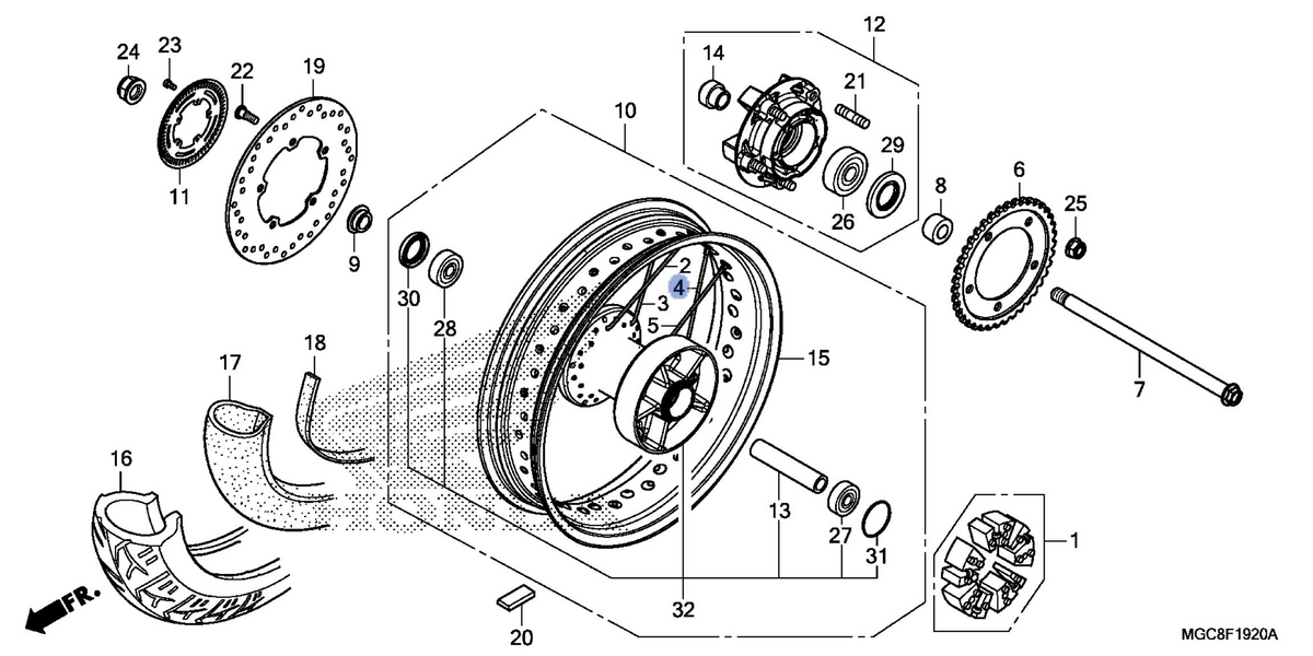 Honda OEM part 06422-MGC-JB0