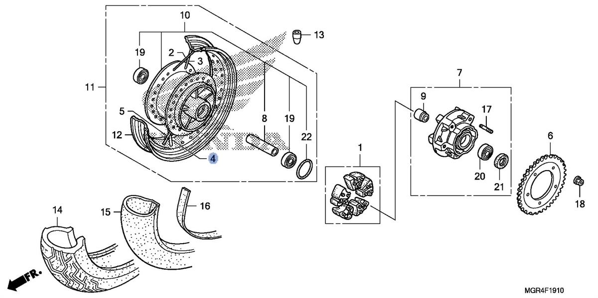 Honda OEM part 06422-MGR-670