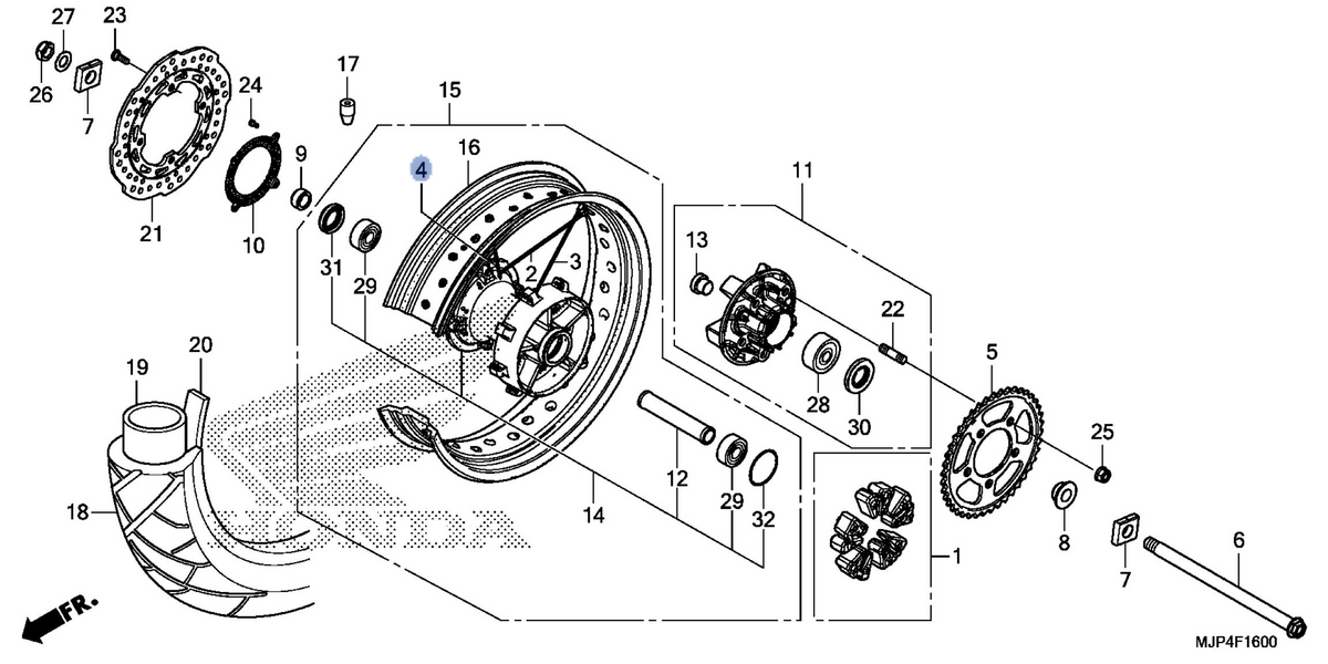Honda OEM part 06422-MJP-G51