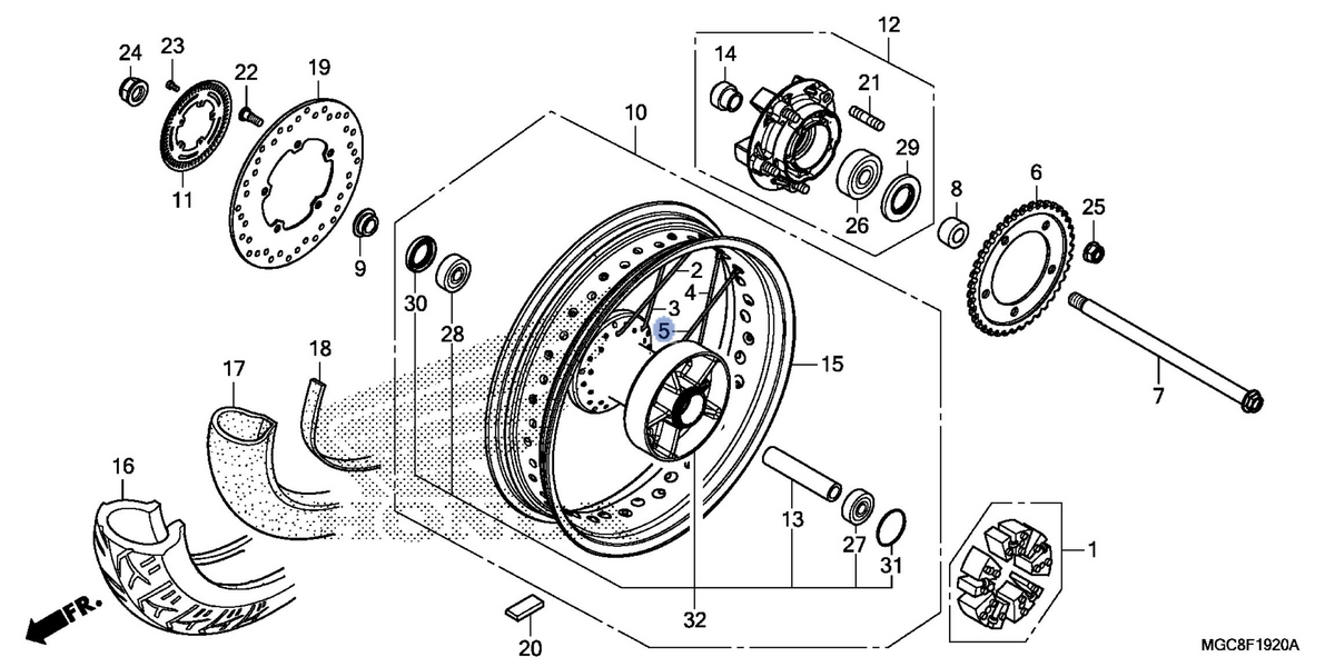 Honda OEM part 06423-MGC-JB0