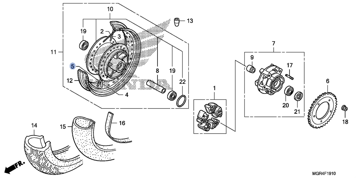 Honda OEM part 06423-MGR-670