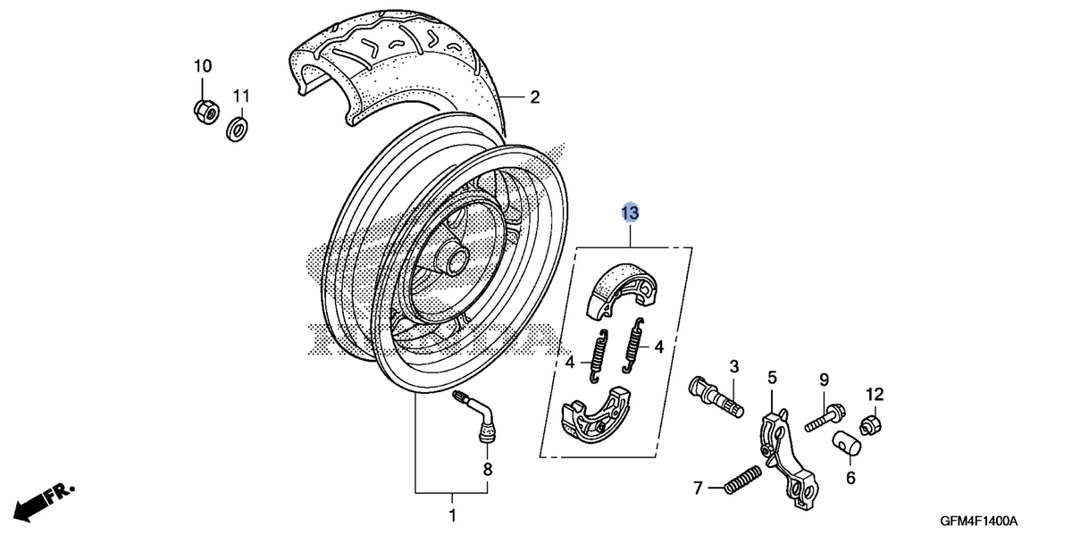 Honda OEM part 06430-KRF-B90