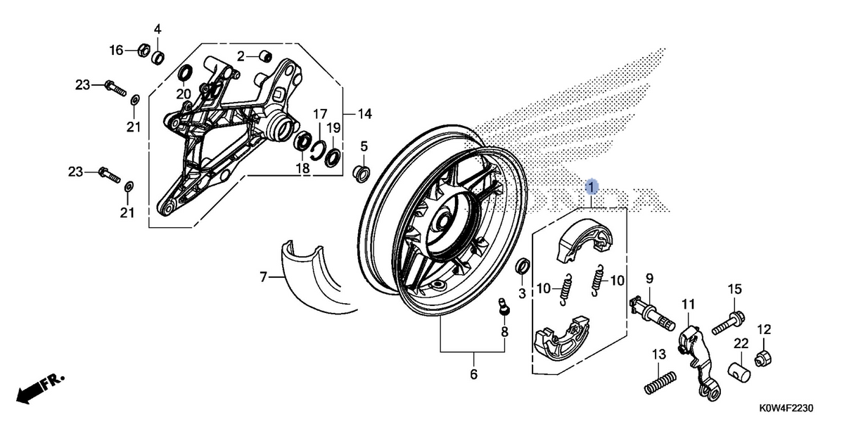 Honda OEM part 06430-KWN-900