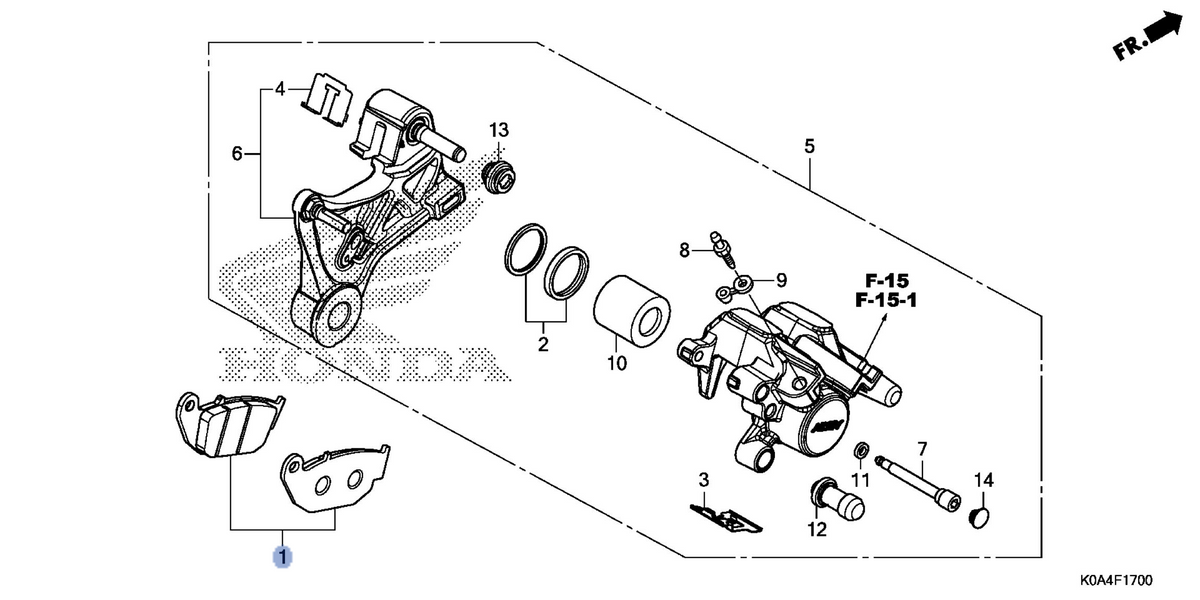 Honda OEM part 06435-KSP-B02