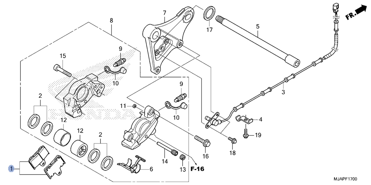 Honda OEM part 06435-MAZ-016
