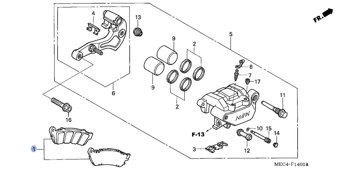 Honda OEM part 06435-MEC-006