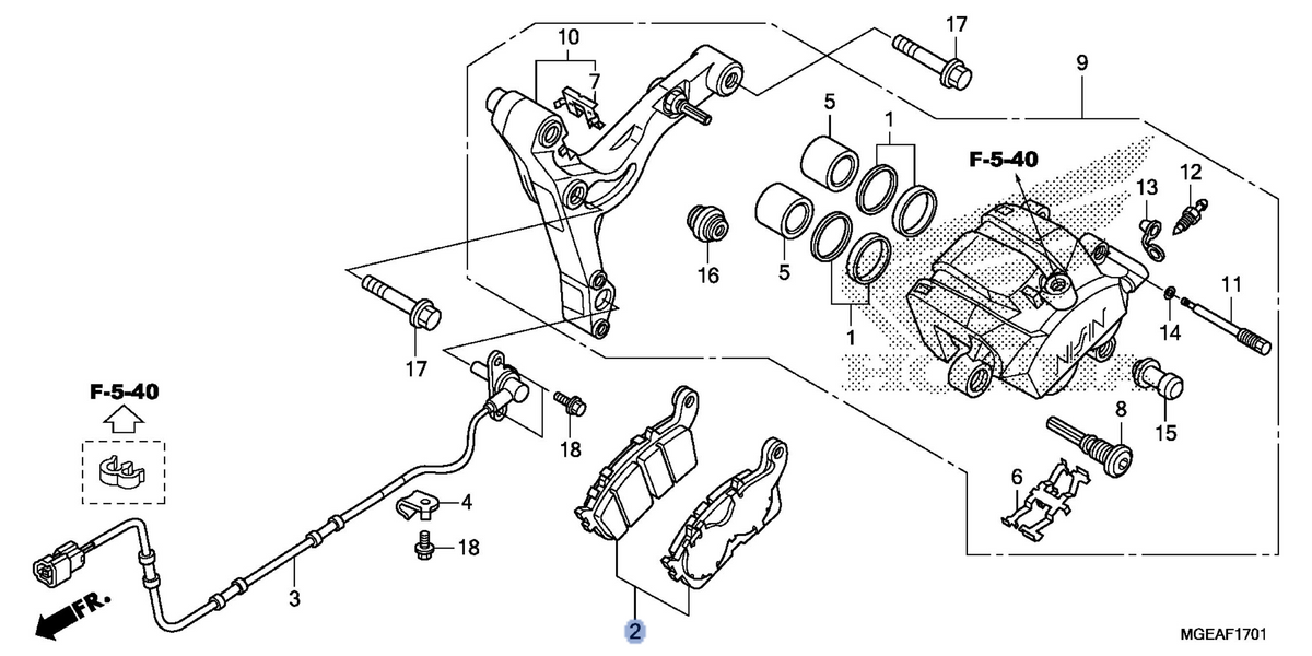 Honda OEM part 06435-MGE-D01