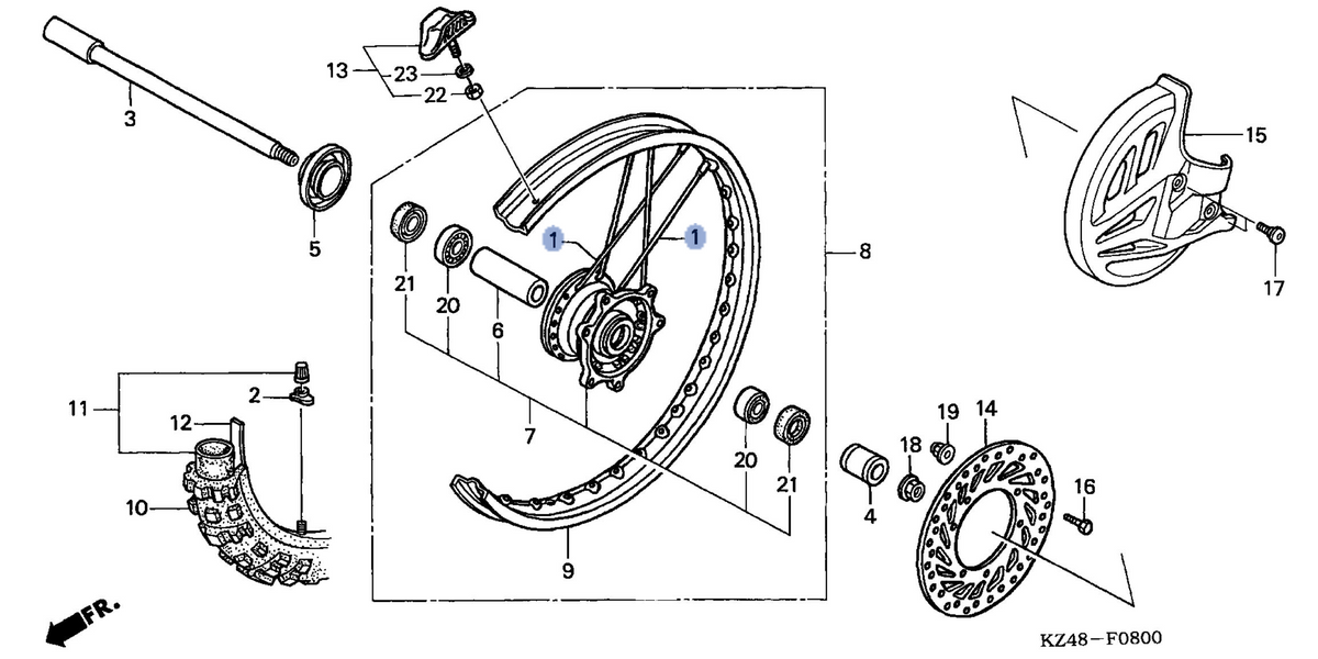 Honda OEM part 06440-KZ4-820