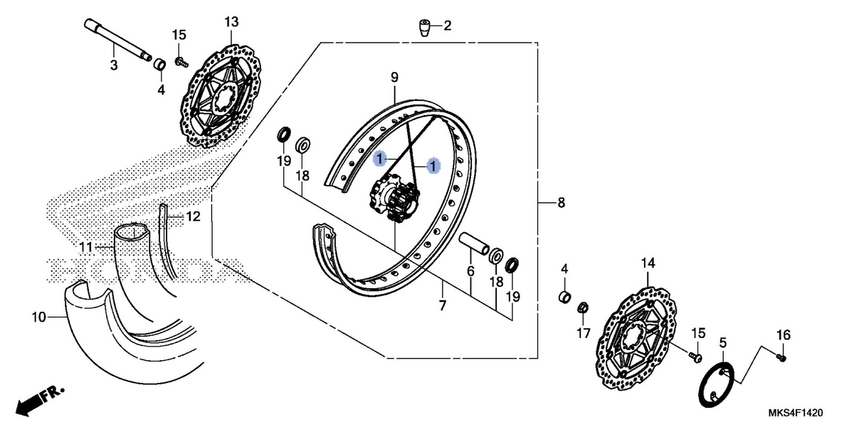 Honda OEM part 06440-MKK-D00