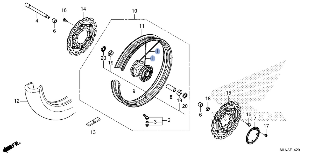 Honda OEM part 06440-MLN-ES0
