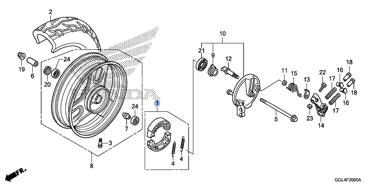 Honda OEM part 06450-GFC-770