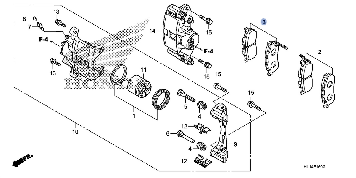 Honda OEM part 06452-HL1-A01