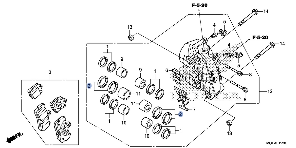 Honda OEM part 06452-MGE-006