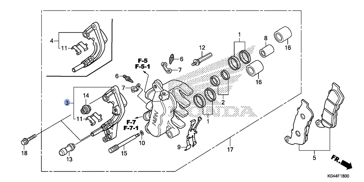Honda OEM part 06453-KVZ-661