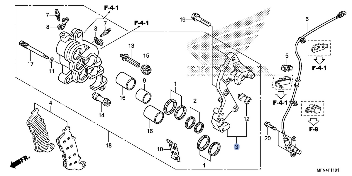 Honda OEM part 06453-MFN-D11