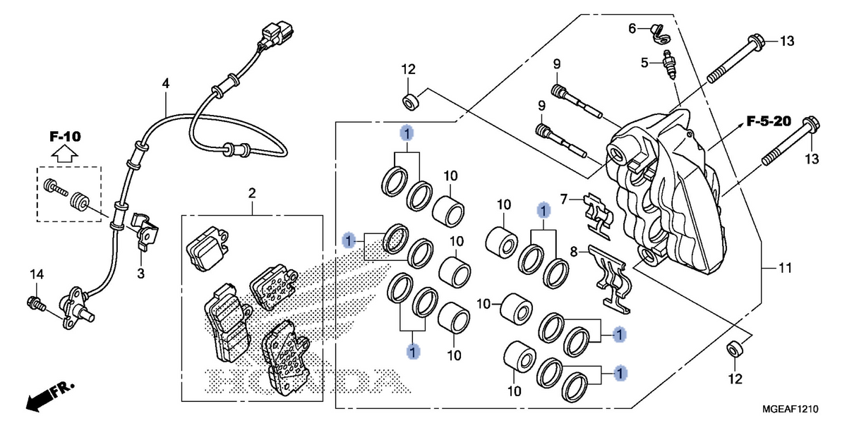 Honda OEM part 06453-MGE-006