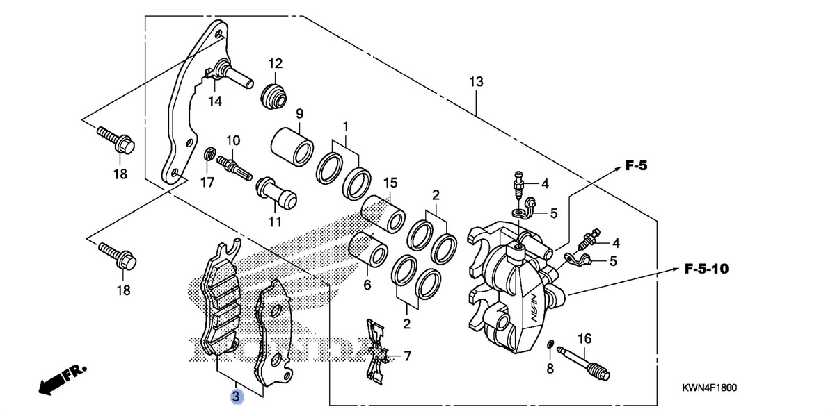 Honda OEM part 06455-KWN-931