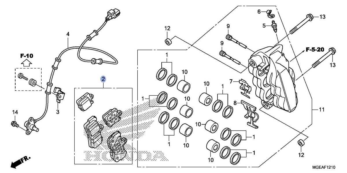 Honda OEM part 06455-MGE-016
