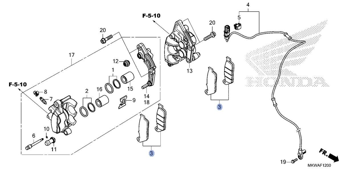 Honda OEM part 06455-MKW-D71