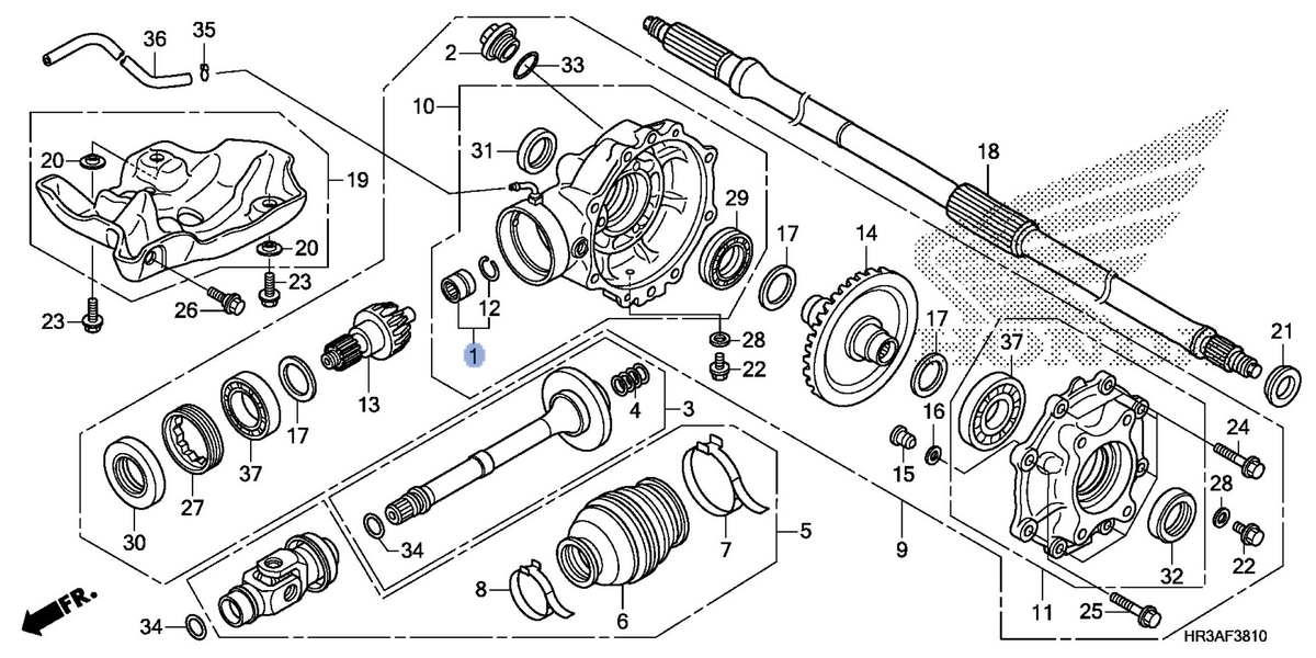 Honda OEM part 06910-HR0-F00