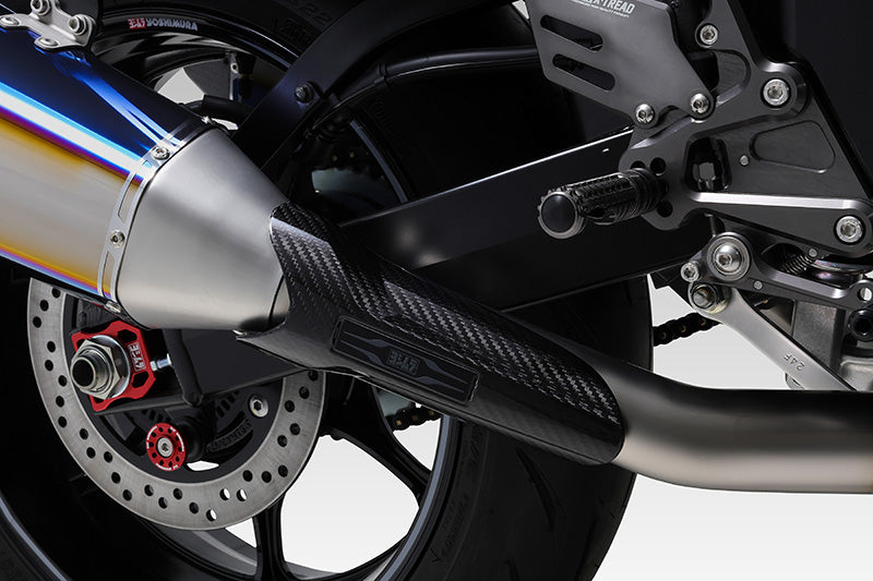HAYABUSA 2021-23 JMCA RACE R-11Sq R TITANIUM FULL SYSTEM WITH TITANIUM BLUE SLEEVE - 110-592-A16G1