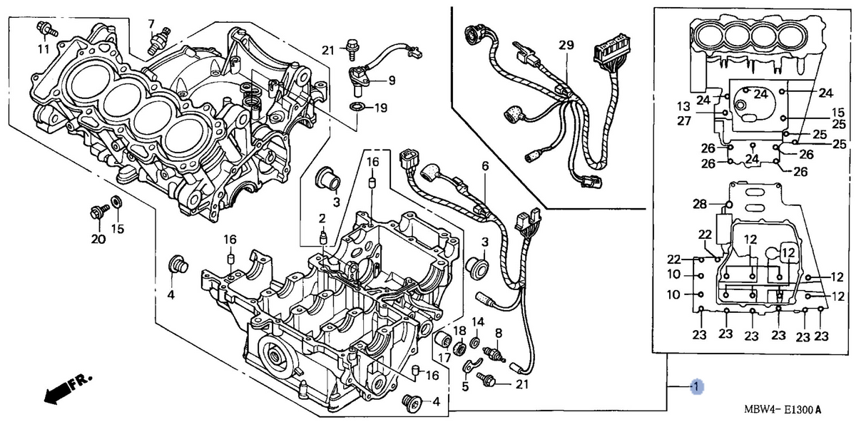 Honda OEM part 11000-MBW-J20