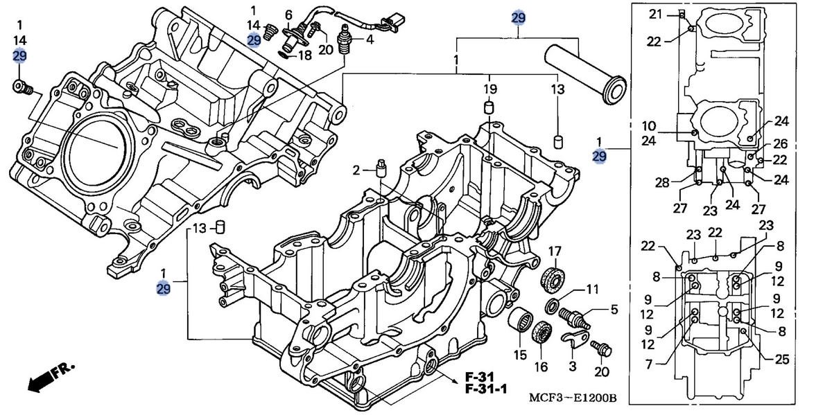 Honda OEM part 11000-MCF-D30
