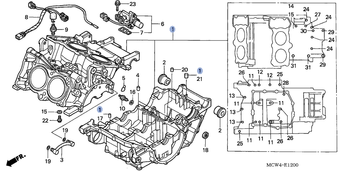 Honda OEM part 11000-MCW-010