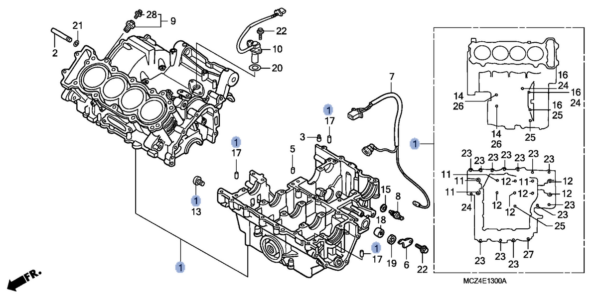 Honda OEM part 11000-MCZ-000