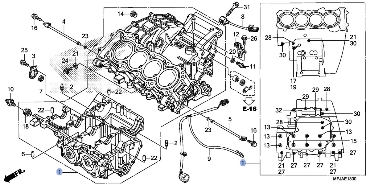 Honda OEM part 11000-MFJ-316