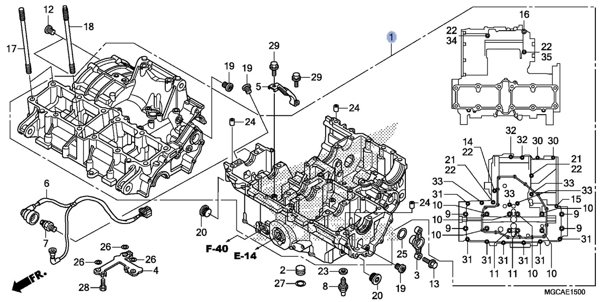 Honda OEM part 11000-MGC-A40