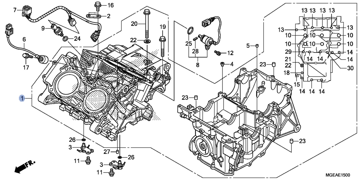 Honda OEM part 11000-MGE-D40
