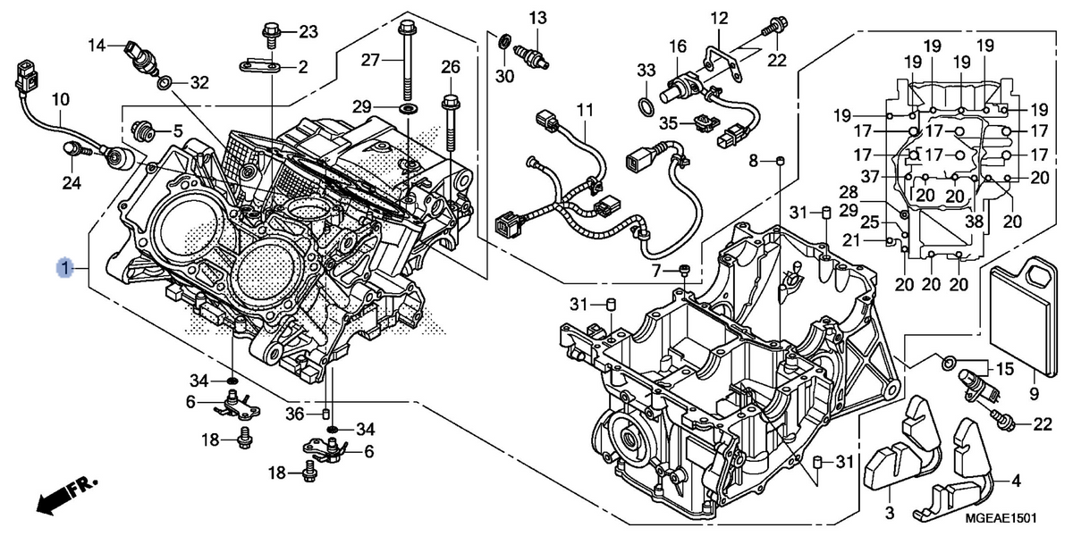 Honda OEM part 11000-MGH-D20